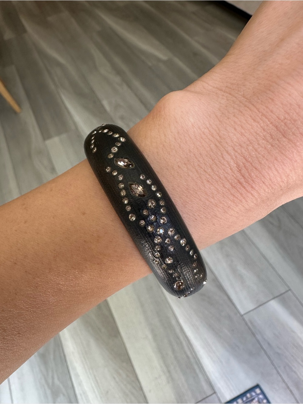 Alexis Bittar Black Crystal Embellished Bangle - Bundle for CC88